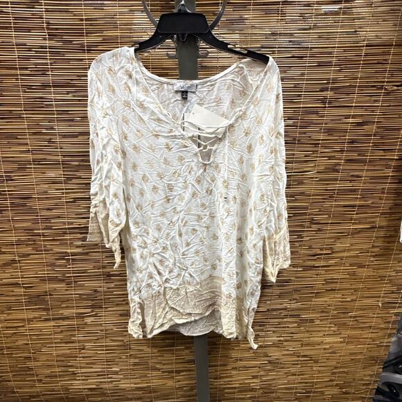 J. Valdi Venice Lace up Dress Swim Cover up Size M - Picture 2 of 3